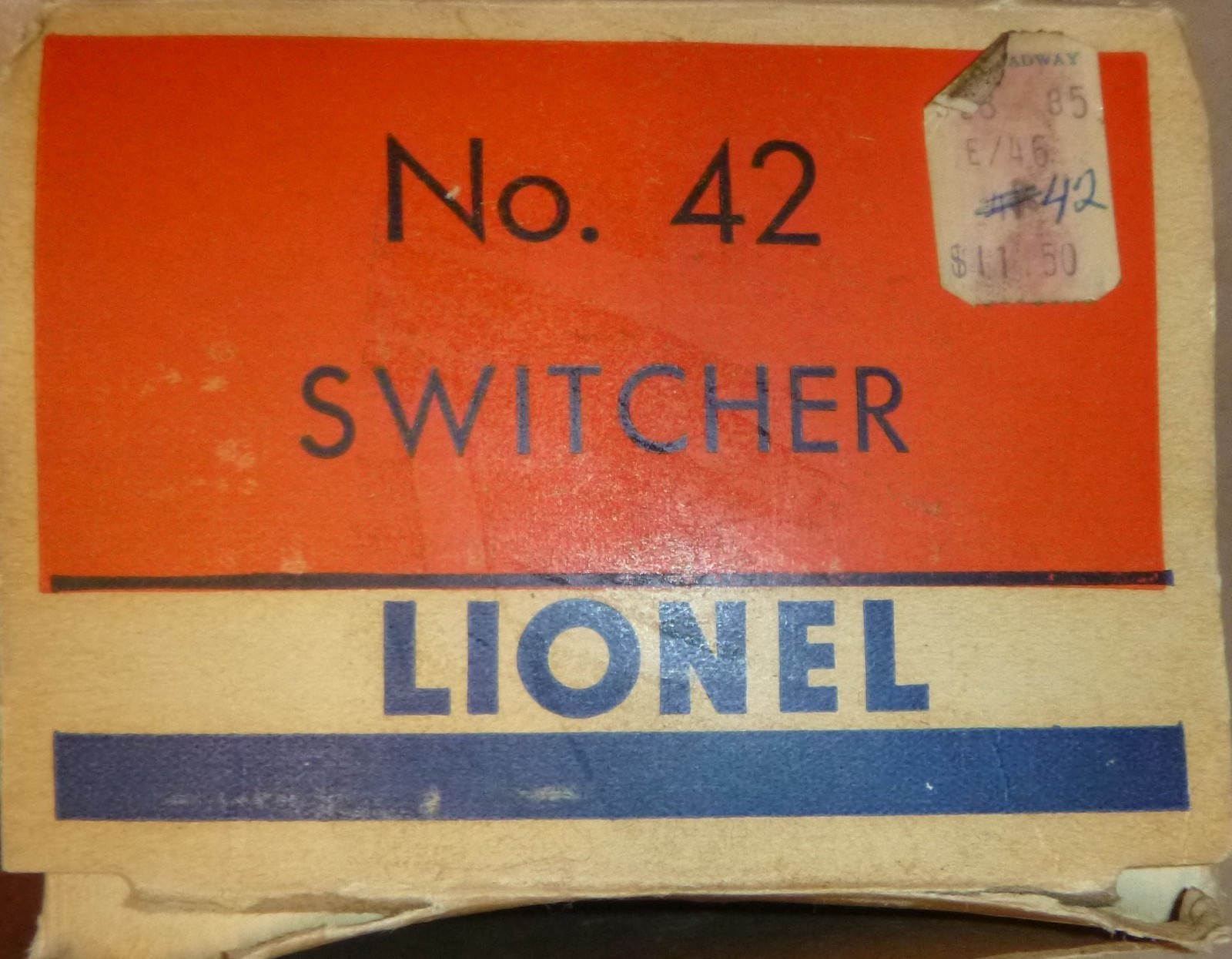 Lionel 42 Picatinny Arsenal switcher – OB and instructions