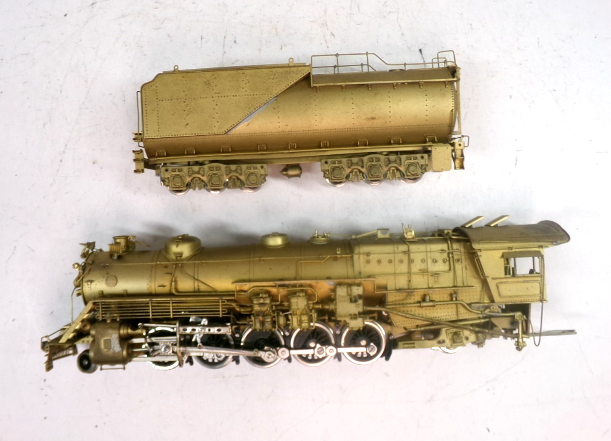 HO Tenshodo brass GN 2-10-2 class Q1 steam engine in original box (lot BB 559)