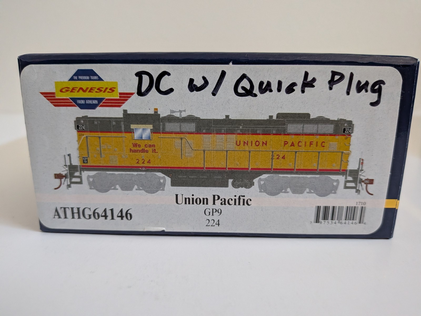 ATHG64146 Athearn Genesis UP GP9 DCC Ready + New NCE D13J Decoder (uninstalled)