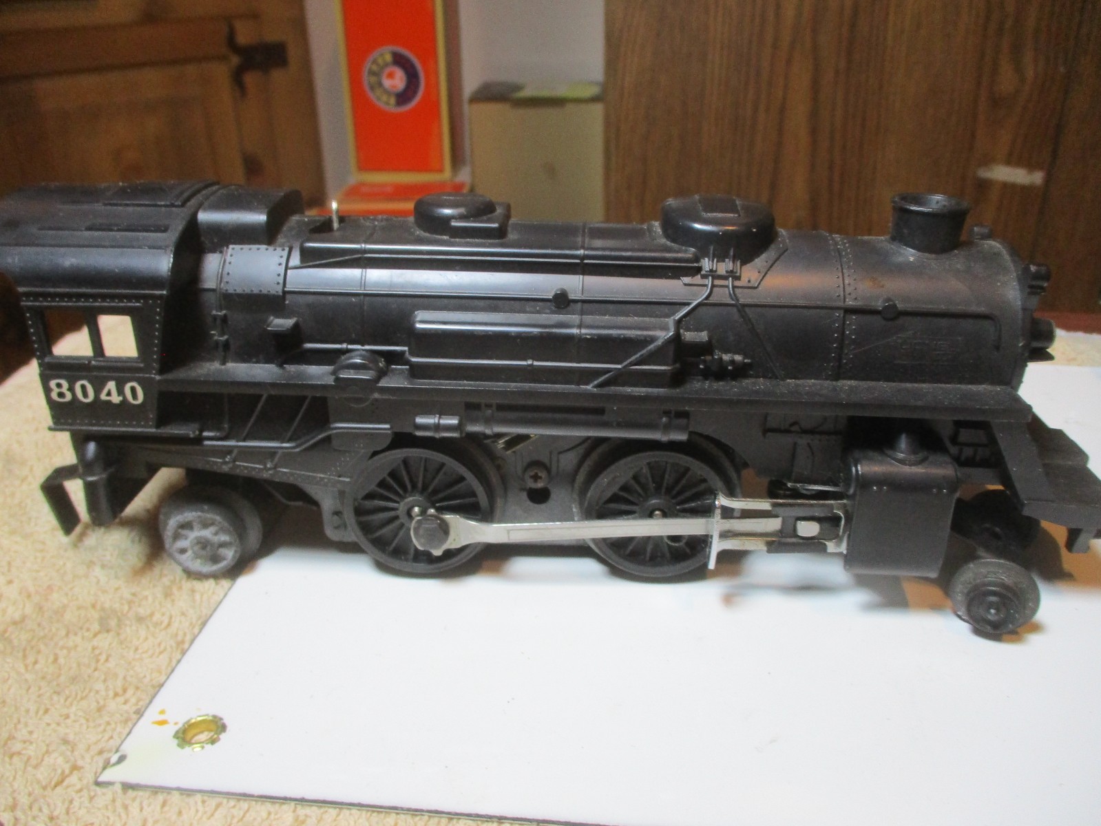 Vintage Lionel O Gauge 8040 Steam Locomotive Nickel Plate Road Tested No Light