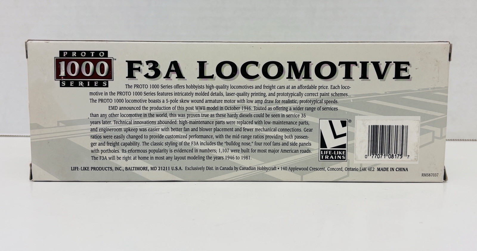 Proto 1000 HO Union Pacific Powered F3A Diesel Locomotive #1403 8175 Tested