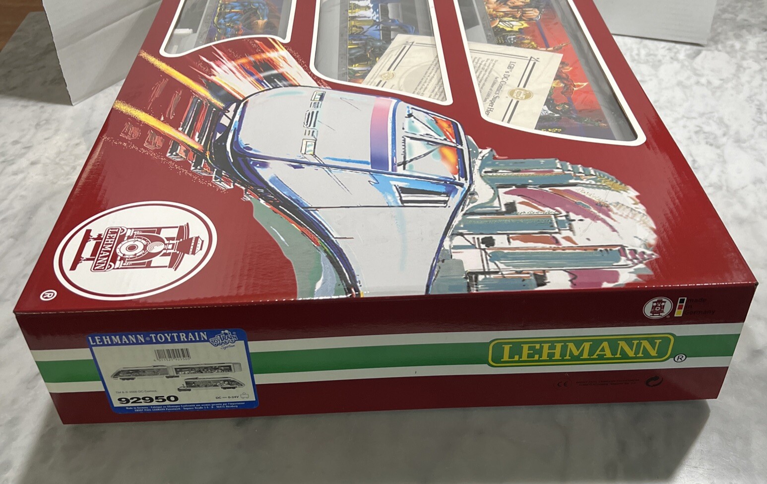 LGB’s SUPER HEROES DC COMICS Lehmann Toy Train #92950 Germany New In Box