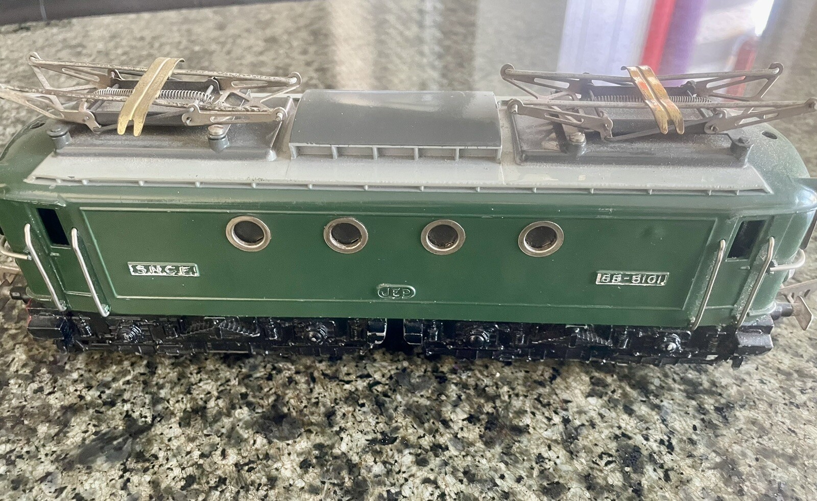 Vintage 1956 JEP BB 8101 green Locomotive. O Gauge. Made in France 🇫🇷