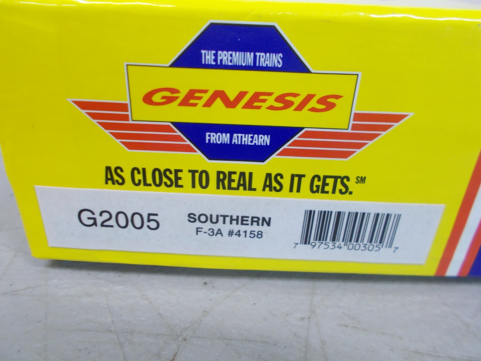 GENESIS # G2505A ~ SOUTHERN F-7A & F-3B POWERED LOCOMOTIVE # 4158-4327 ~HO SCALE