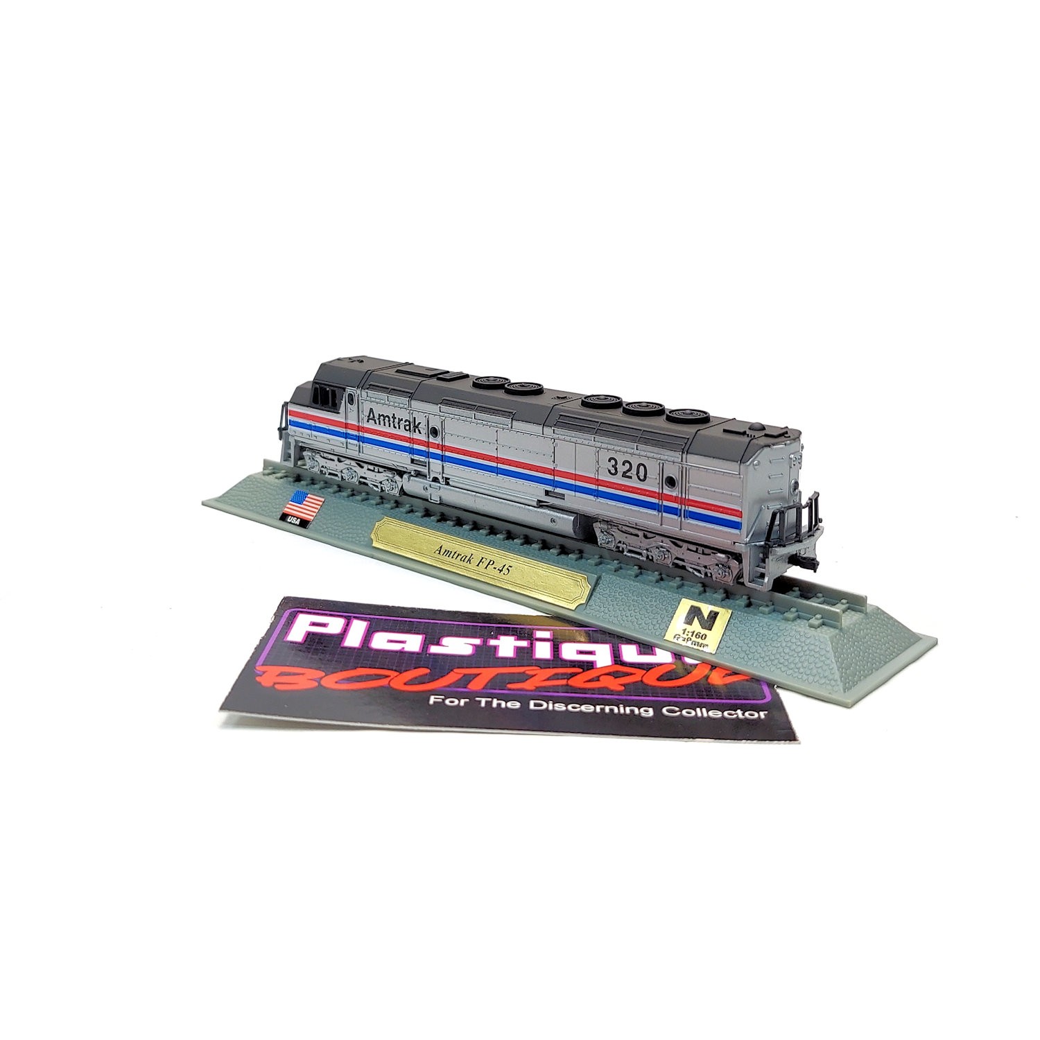 Del Prado Amtrak FP-45 EMD 1:160 2 STATIC MODEL LOCOMOTIVE TRAIN ENGINE SANT…