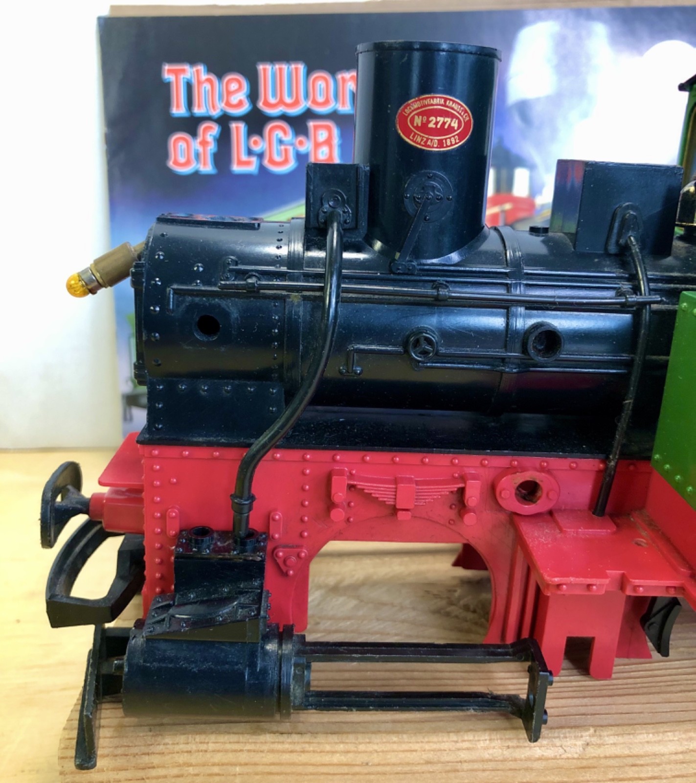 LGB G Gauge 0-4-0 Steam Locomotive Cab, Chassis, Boiler Tank w/Weight, Engineer