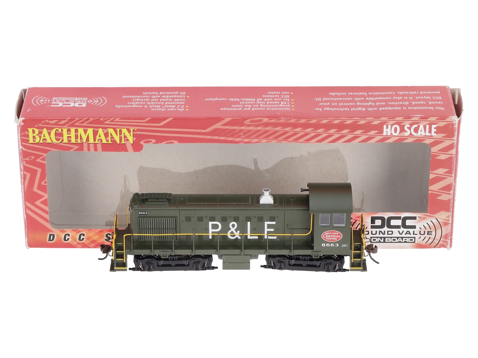 Bachmann 63208 HO New York Central ALCO S4 Diesel Locomotive #8663 w/DCC/Sound
