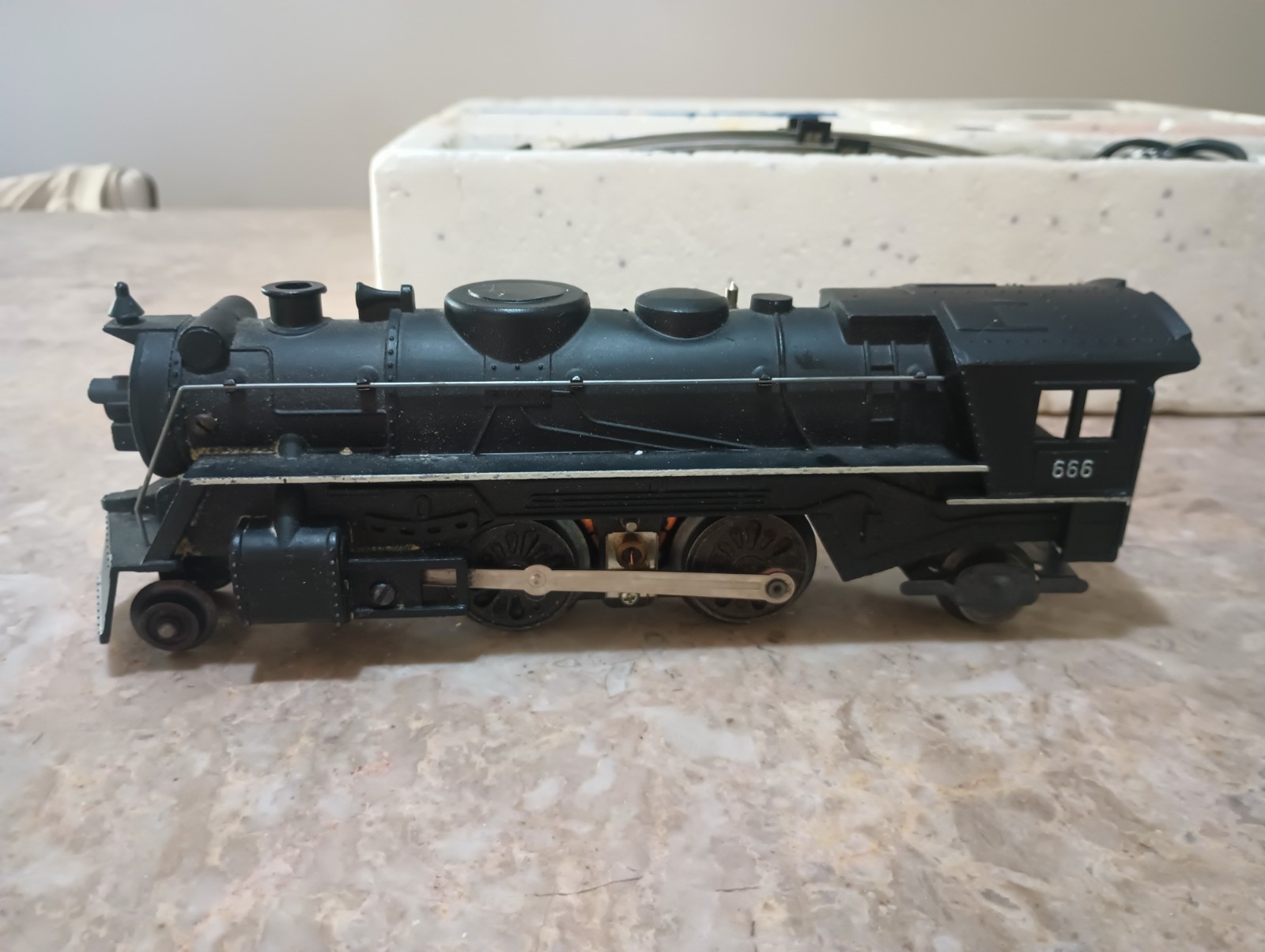 Vintage Marx 666 Steam Engine Train 52875 Set With Original Box (UNTESTED)