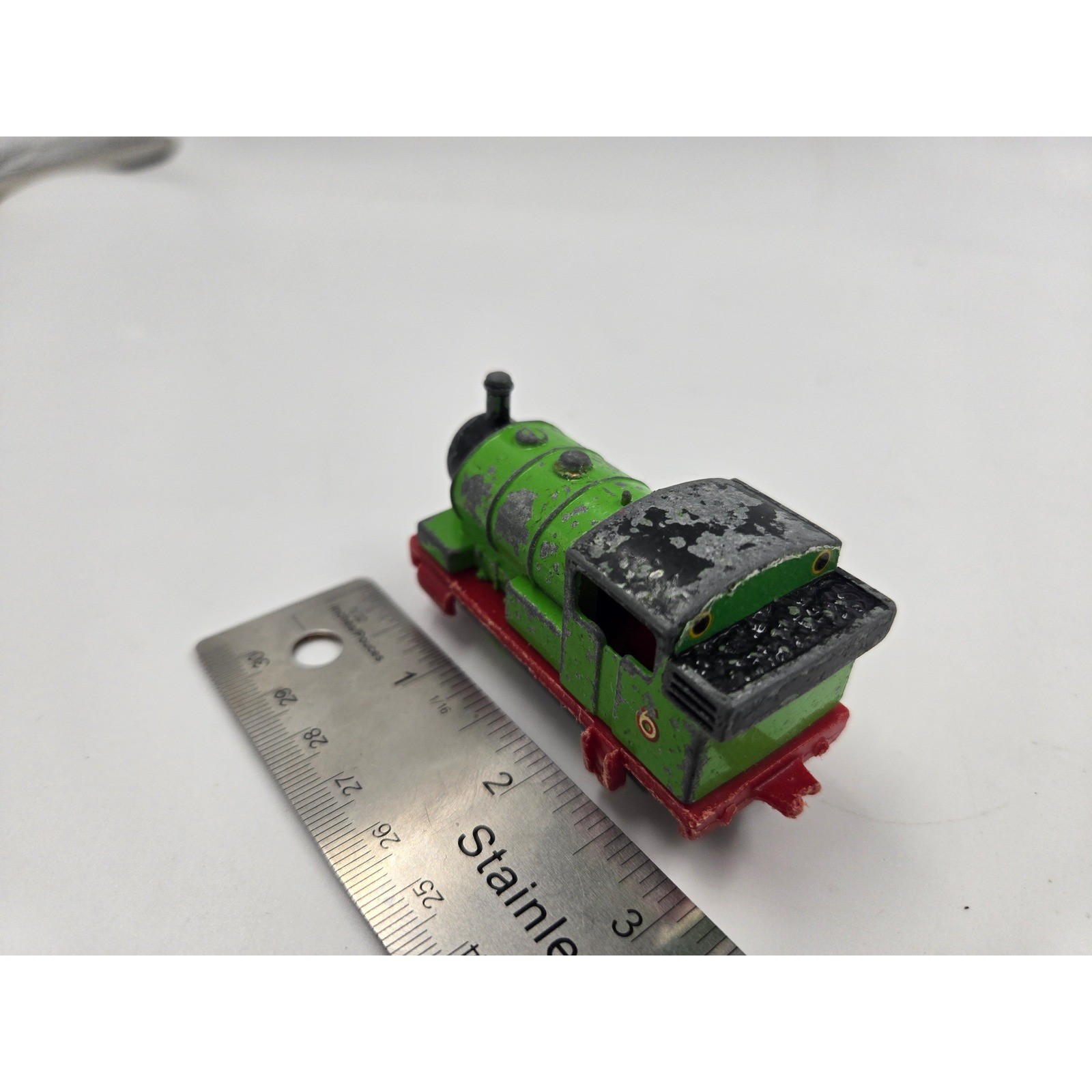 Thomas & Friends Percy Train ERTL 1992 Diecast Vintage PAPER FACE RARE
