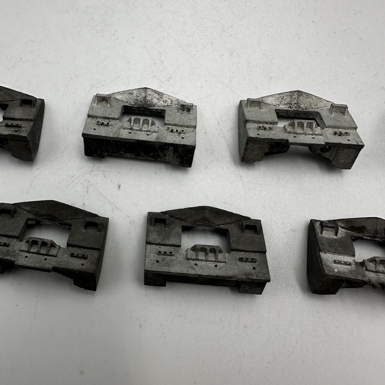 Lot Of 9 Ho Scale Locomotive Metal Front Plow Piece – Great Condition