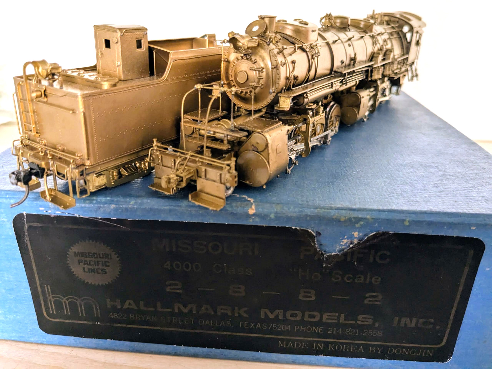 **1 OF ONLY 100! HALLMARK BRASS MP 4000 CLASS 2-8-8-2 HO **CAN MOTOR *RUNS G@@D!