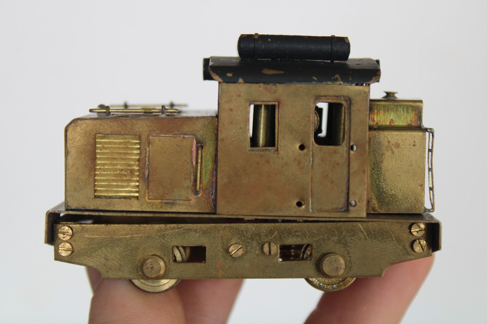 Vintage HO Brass Tetsudo Mokeisha Diesel Critter Industrial Switcher w/ Box