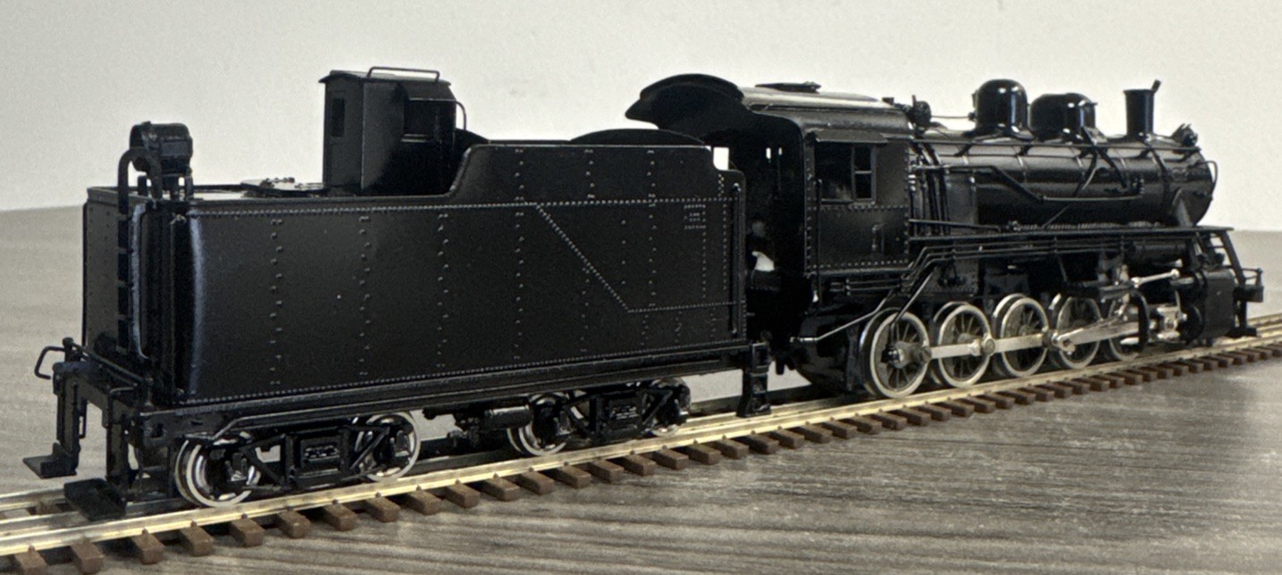 Pacific Fast Mail HO Brass Decapod FRISCO 2-10-0 Russian Painted Black & Tested!