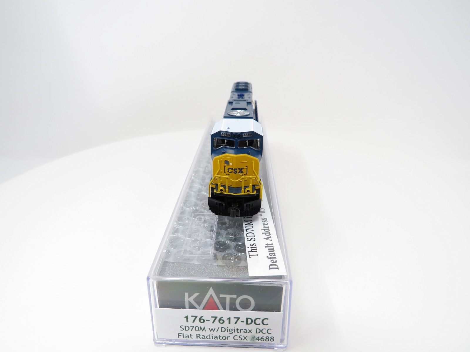 Kato N 176-7617-DCC CSX Transportation EMD SD70M Diesel Locomotive Freight Train
