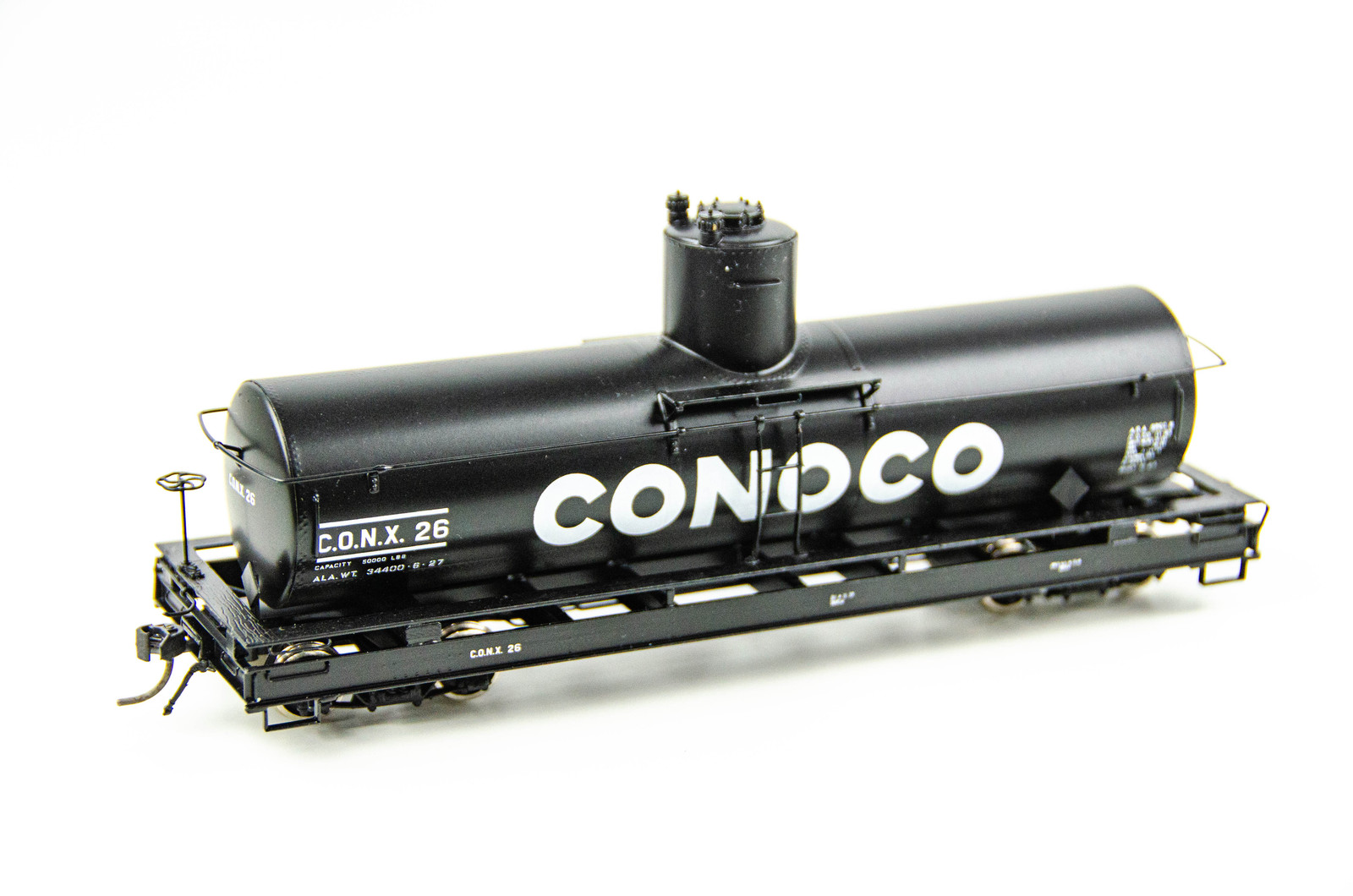 Milestone PBL Sn3 Brass Conoco Wide Framed Tank Car Tall Dome Factory Painted