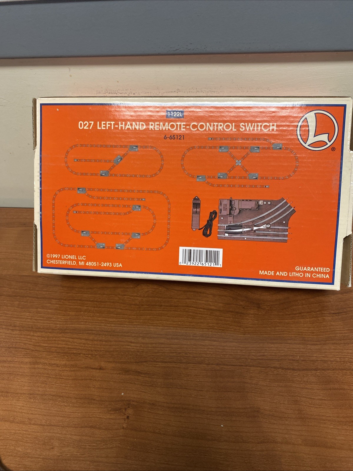 Lionel O27 Left-Hand Remote-Control Switch 6-65121 BX-16