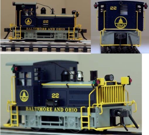 K-Line O Gauge K2630-22 Western Depot exclusive B&O Plymouth switcher blue/gray