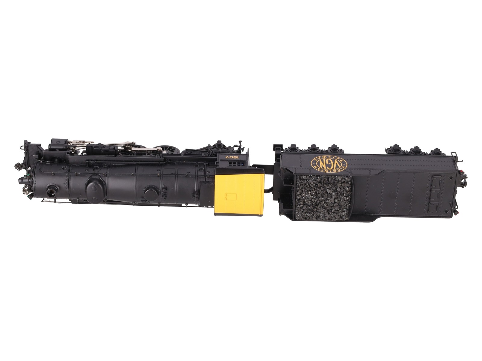 K-Line K3399-0002S O Gauge Virginian Pacific Steam Locomotive w/TMCC #1907 EX