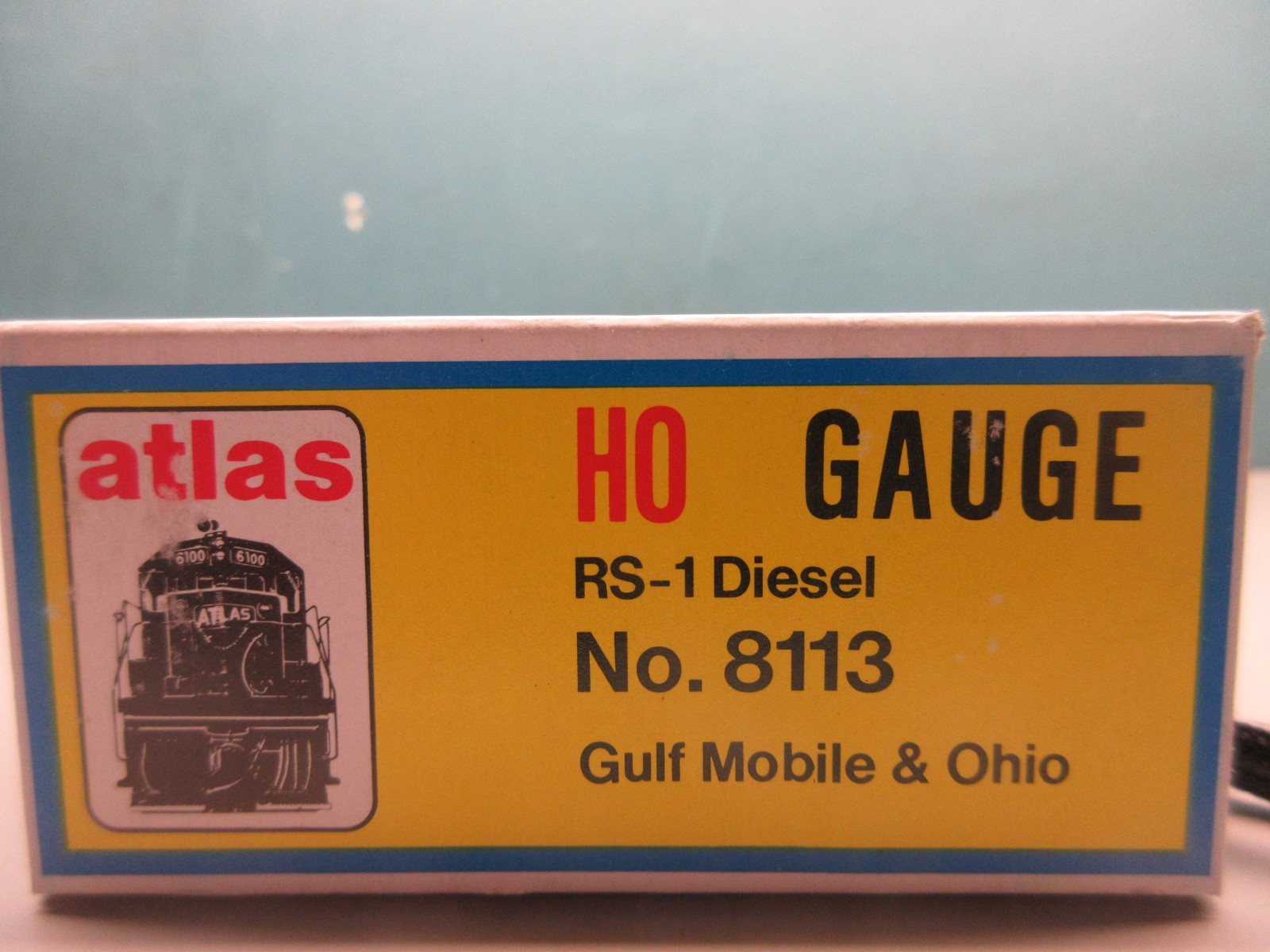 ATLAS ho RS-1 DIESEL LOCOMOTIVE GULF MOBILE & OHIO rd.1108 #8113 powered