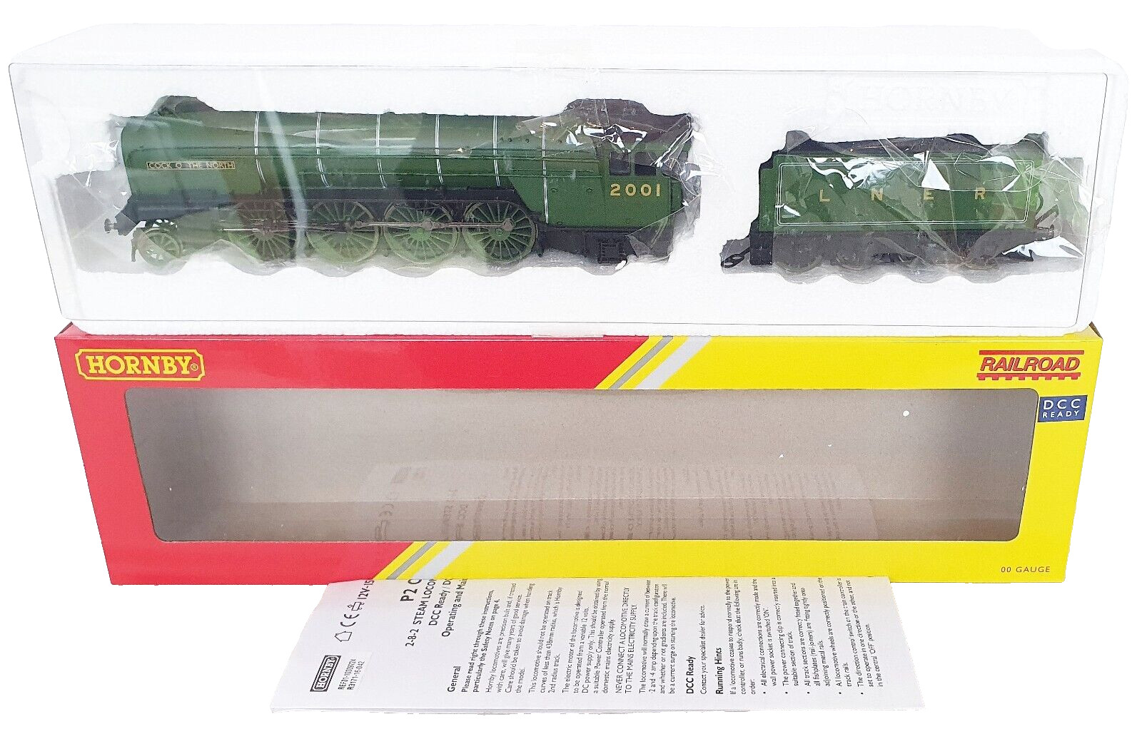 Hornby OO HO British LNER Class P2 “COCK O THE NORTH” 4-8-2 Steam Locomotive MIB