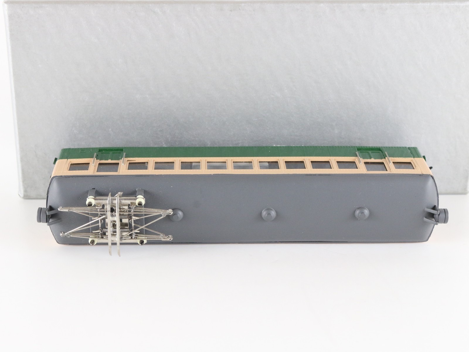 Coral Ueda Kotsu Moha Japan N Painted Brass Trolly Car W/ Pantograph Assembled