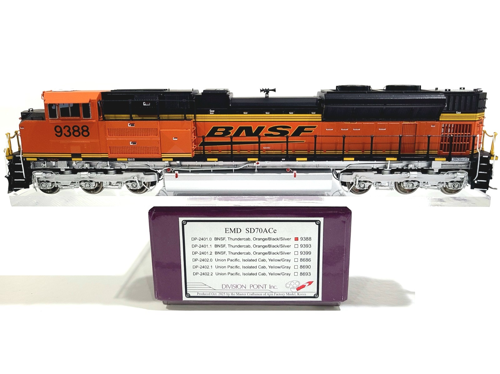 Division Point BNSF SD70ACe Burlington Northern SF #9388 HO Brass DP-2401.0 DCC