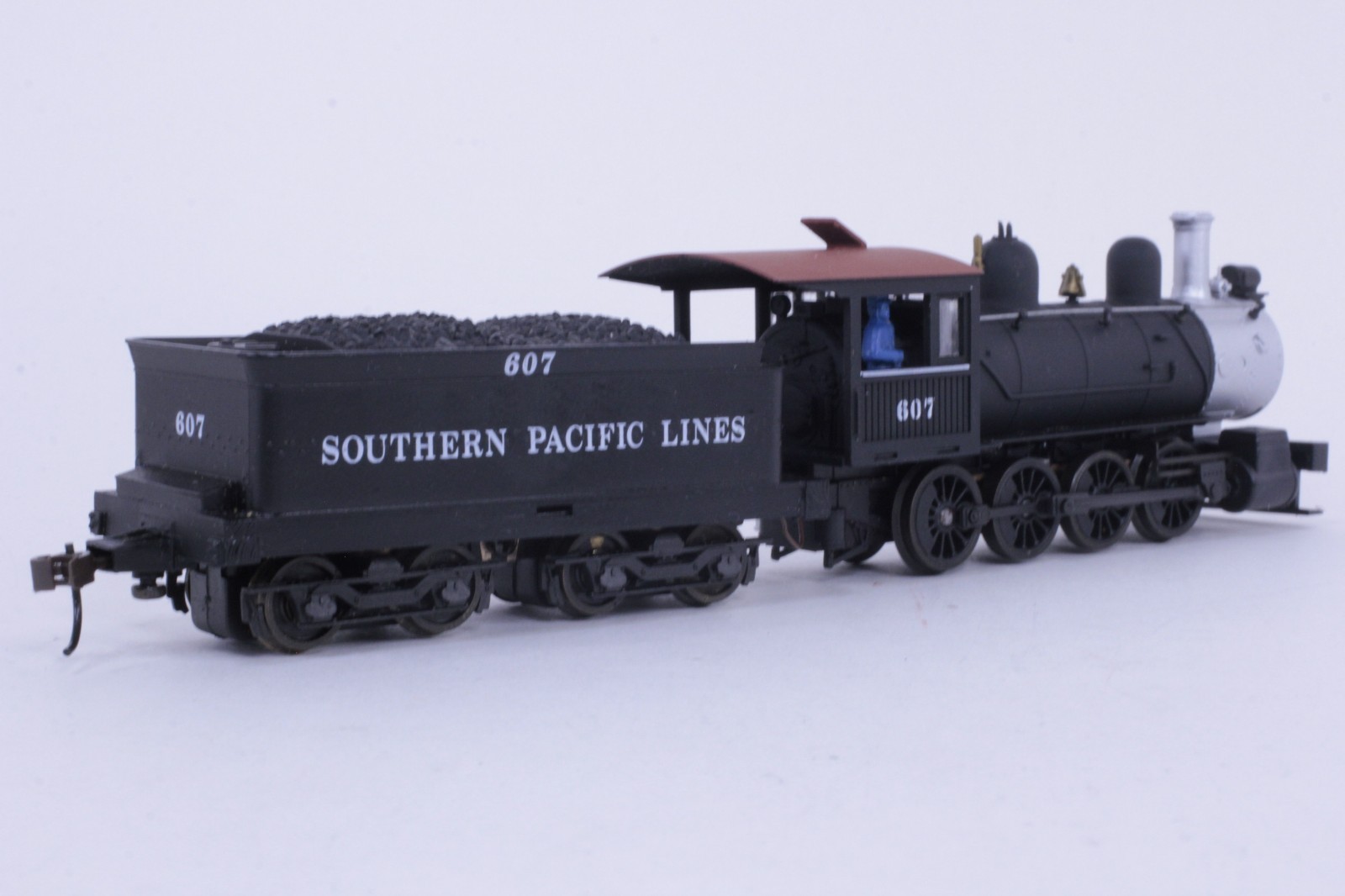 Model Power HO Scale Southern Pacific #607 0-8-0 DC Powered Locomotive