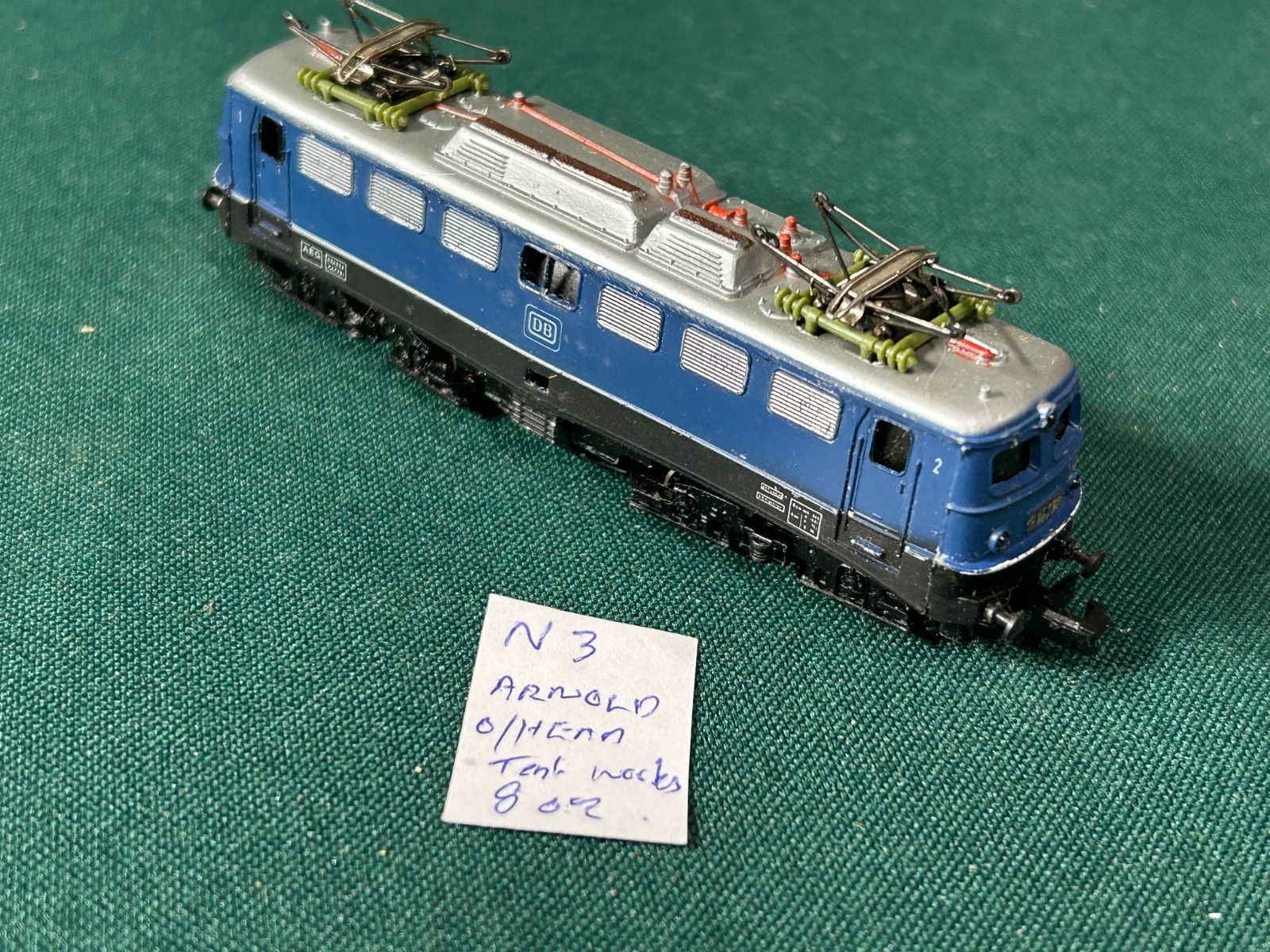 N Gauge Scale 0233 Arnold Rapido DB AEG Electric Locomotive tested works well