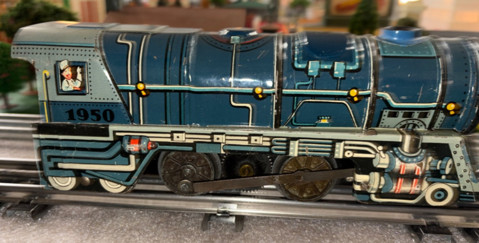 o gauge model trains, Unique Arts, Loco with Tenders and Gondola, 1950’s