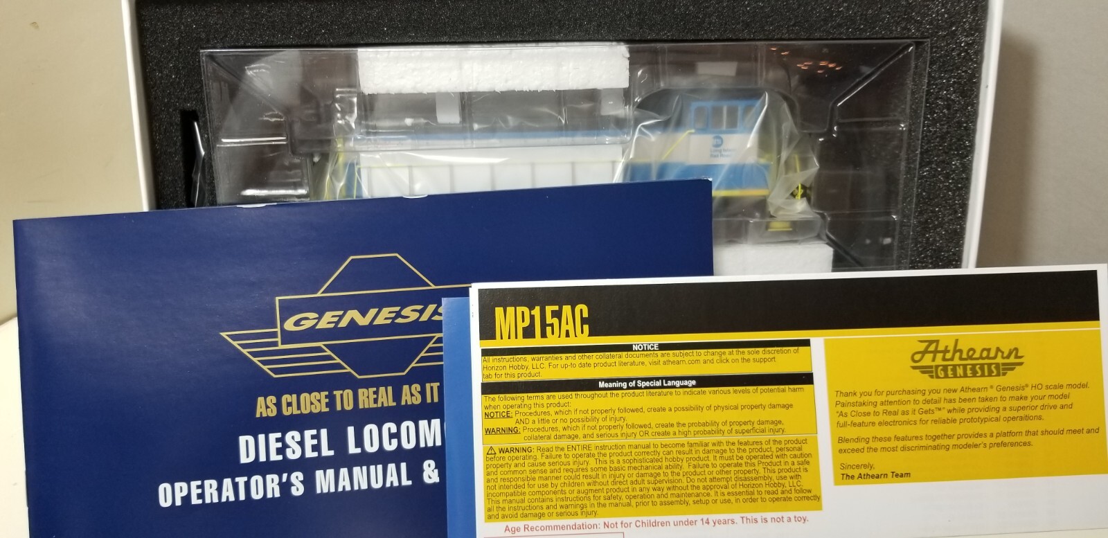 Athearn Genesis G74628 HO LONG ISLAND RAILROAD EMD MP15AC 157 DCC Tsunami2 Sound