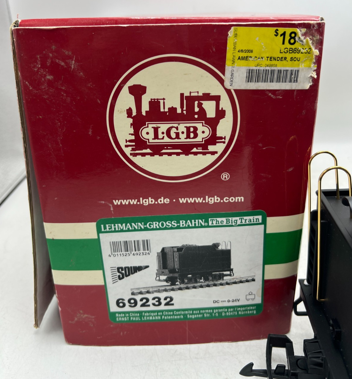 LGB Lehmann G Scale Train American Tender w/ Sound For Steam Locomotives – 69232