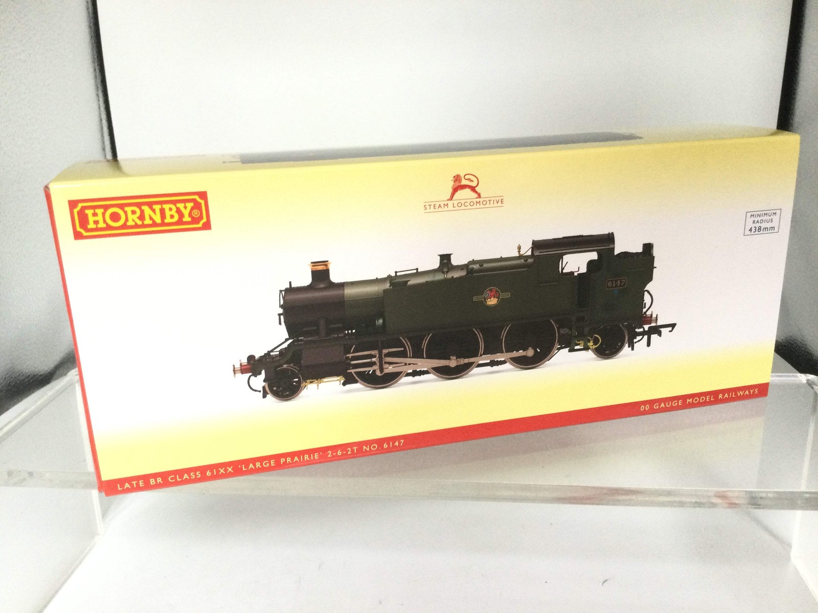 Hornby R3850 OO Gauge BR, 61XX Class ‘Large Prairie’, 2-6-2T, 6147 – Era 5