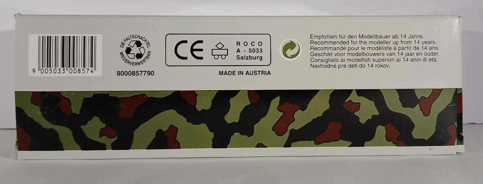 Roco 857 Ltd Edtn 88mm Flak Gun on Flat See Complete Description HO 850 pieces