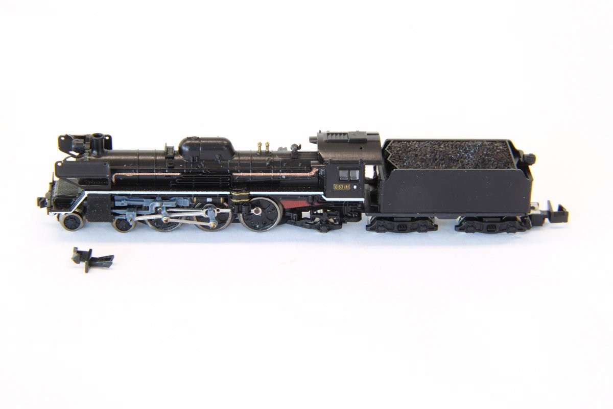 Rokuhan Z gauge T027-2 JNR C57 type steam locomotive 111 type gate differential