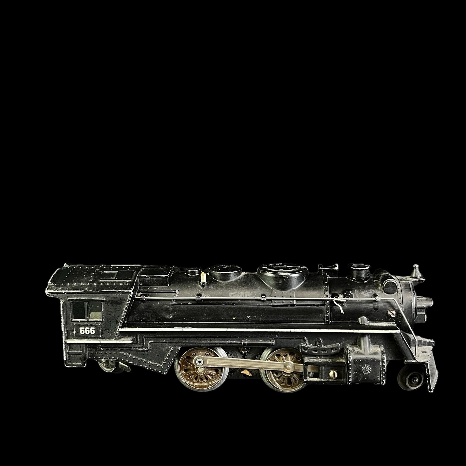 Vintage Marx 666 Engine O GAUGE BLACK Lionel Engine Only Untested