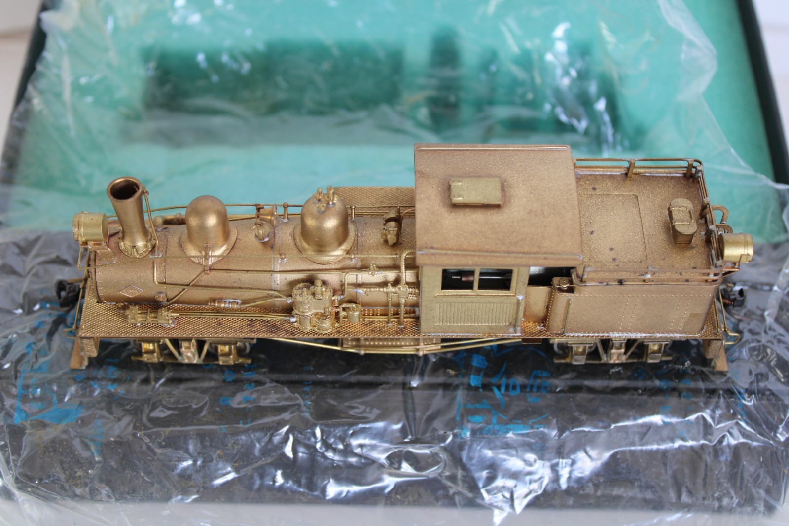 Pacific Fast Mail United Brass Geared Locomotive 2-Truck Shay Class “B” w/ box