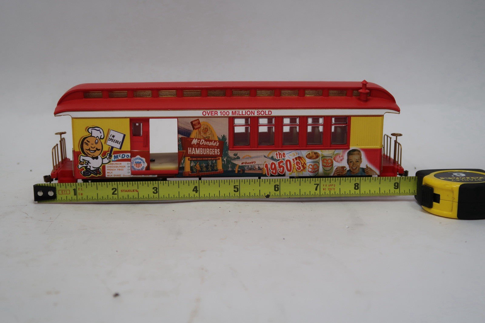 Hawthorne Village McDonald’s 1950s O Gauge Boxcar w Track COA LNIB FREE SHIP A5