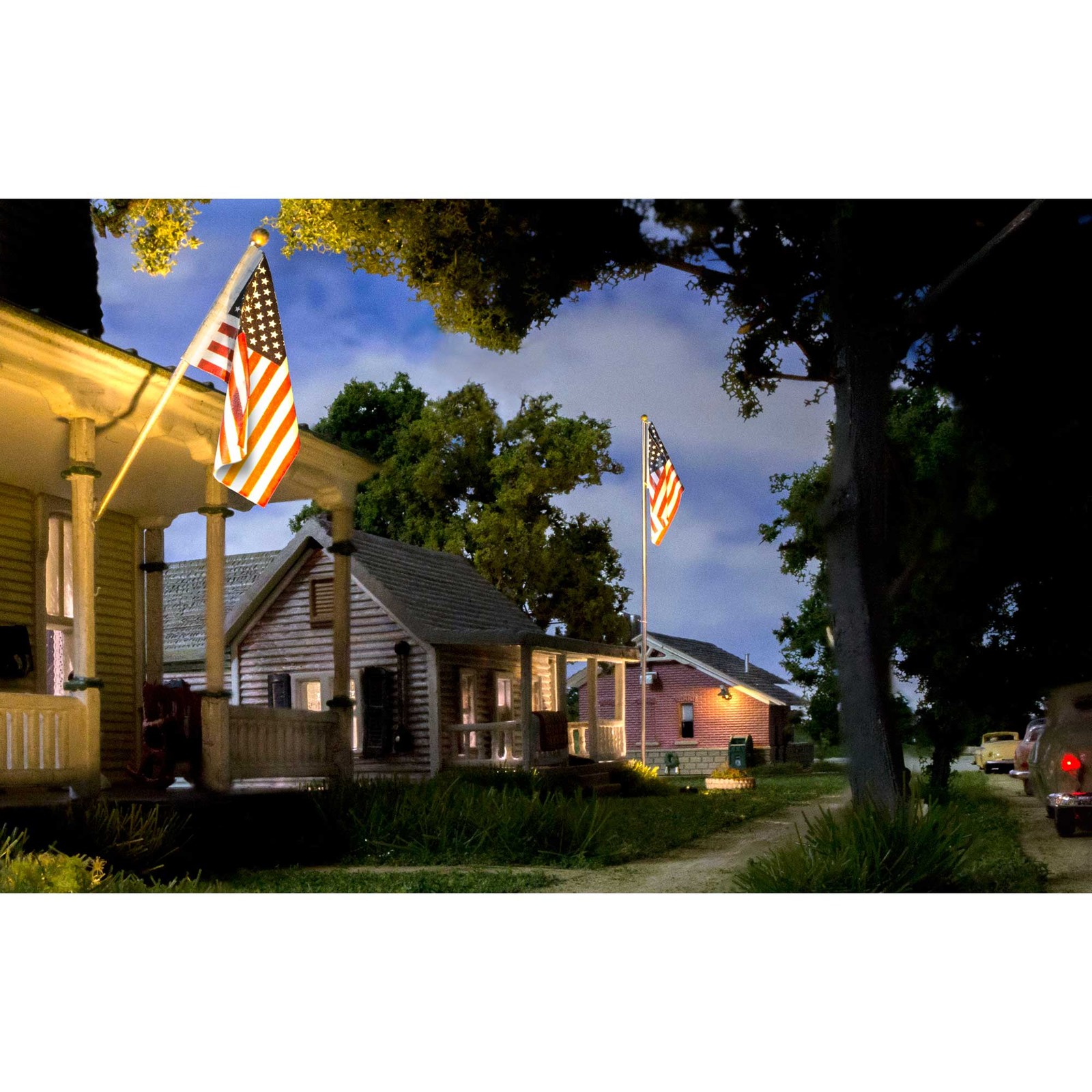 Woodland Scenics Large US Flag Pole WOOJP5952 Train Accessories