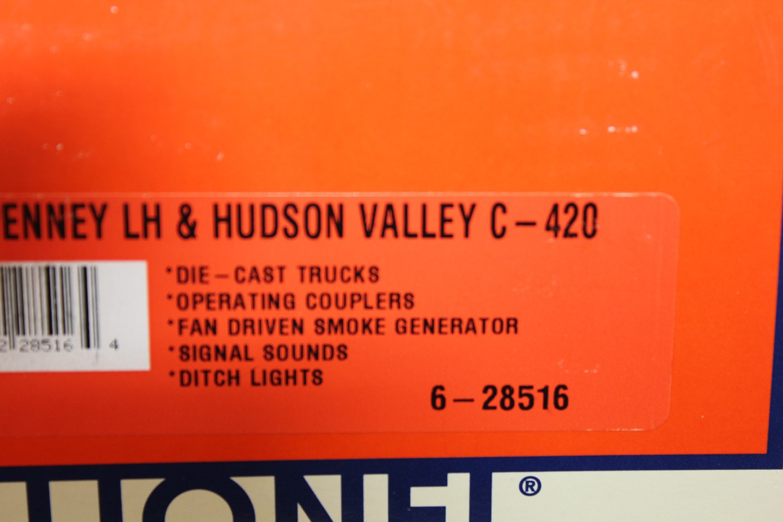 LIONEL O GAUGE J.C. PENNY LH & HUDSON VALLEY C-420 DIESEL LOCOMOTIVE 6-28516
