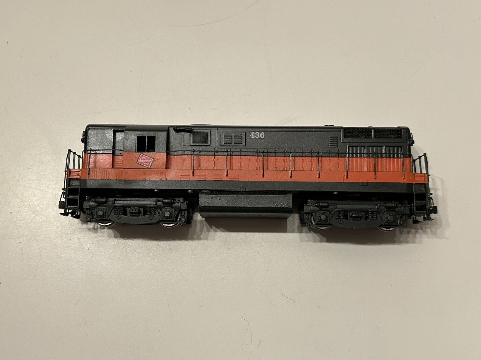Brass Howell Day Red Ball Fairbanks-Morse Baby Trainmaster H-16-44 Milwaukee 436