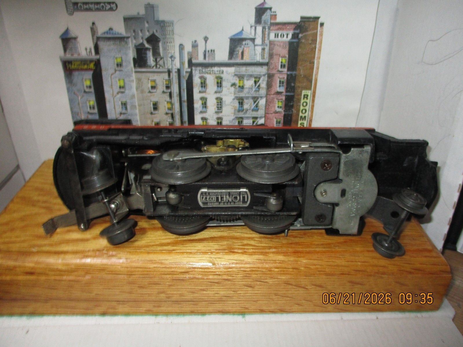 VINTAGE Lionel O GAUGE #250 Steam Locomotive Black Orange Stripe~RUNS