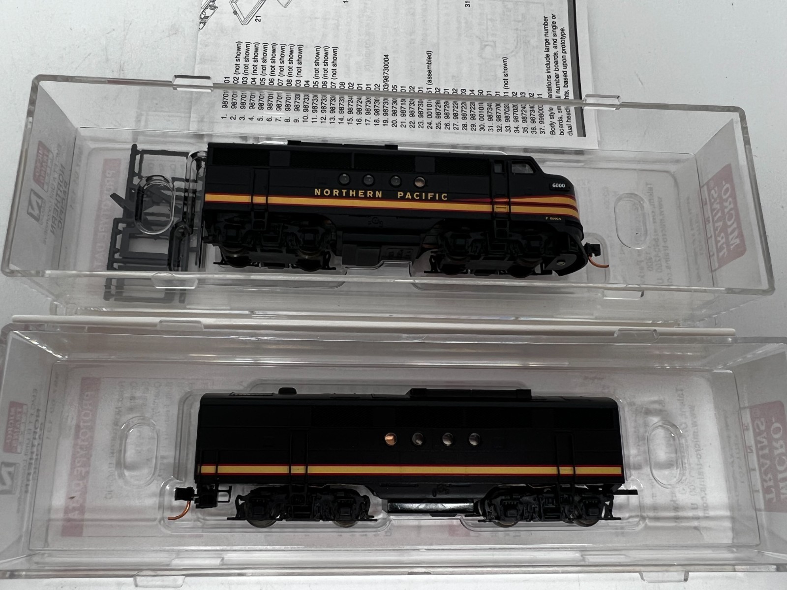 Micro-Trains Line Northern Pacific EMD FT A/B Unit Locomotive Rd#6000 – (S) #6F