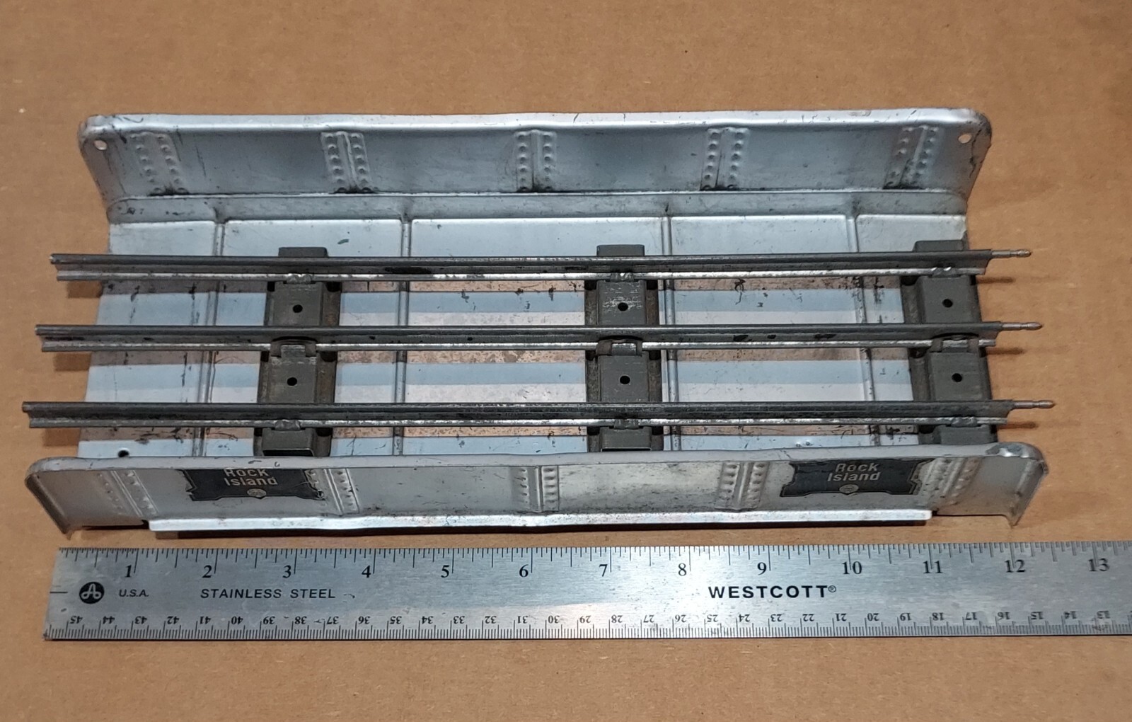 Steel/Pressed Metal BRIDGE, plate girder style, unknown maker, RI, Very nice!!!