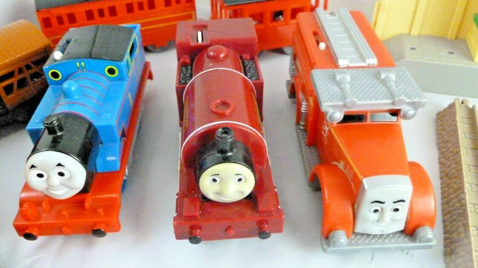 Lot of 8 Thomas The Train Motorized Engine Tank Tanker Gullane Track Cart Mattel