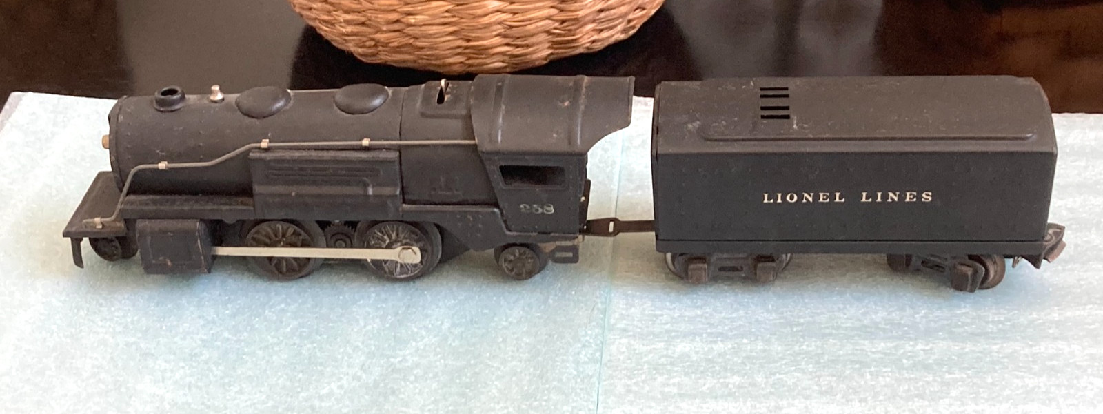 Lionel O Gauge 258 Prewar Tin Plate Steam Loco & Tender CLEAN! FREE SHIP