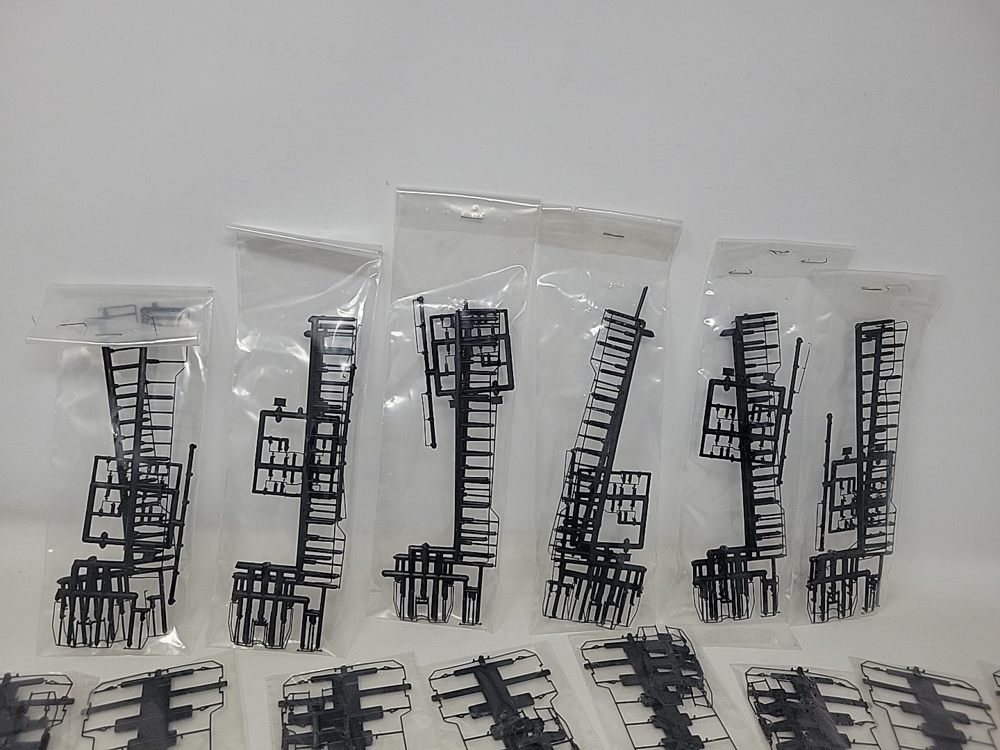 Lot of 18 HO Scale Locomotive Handrail Kits, Brand Unknown