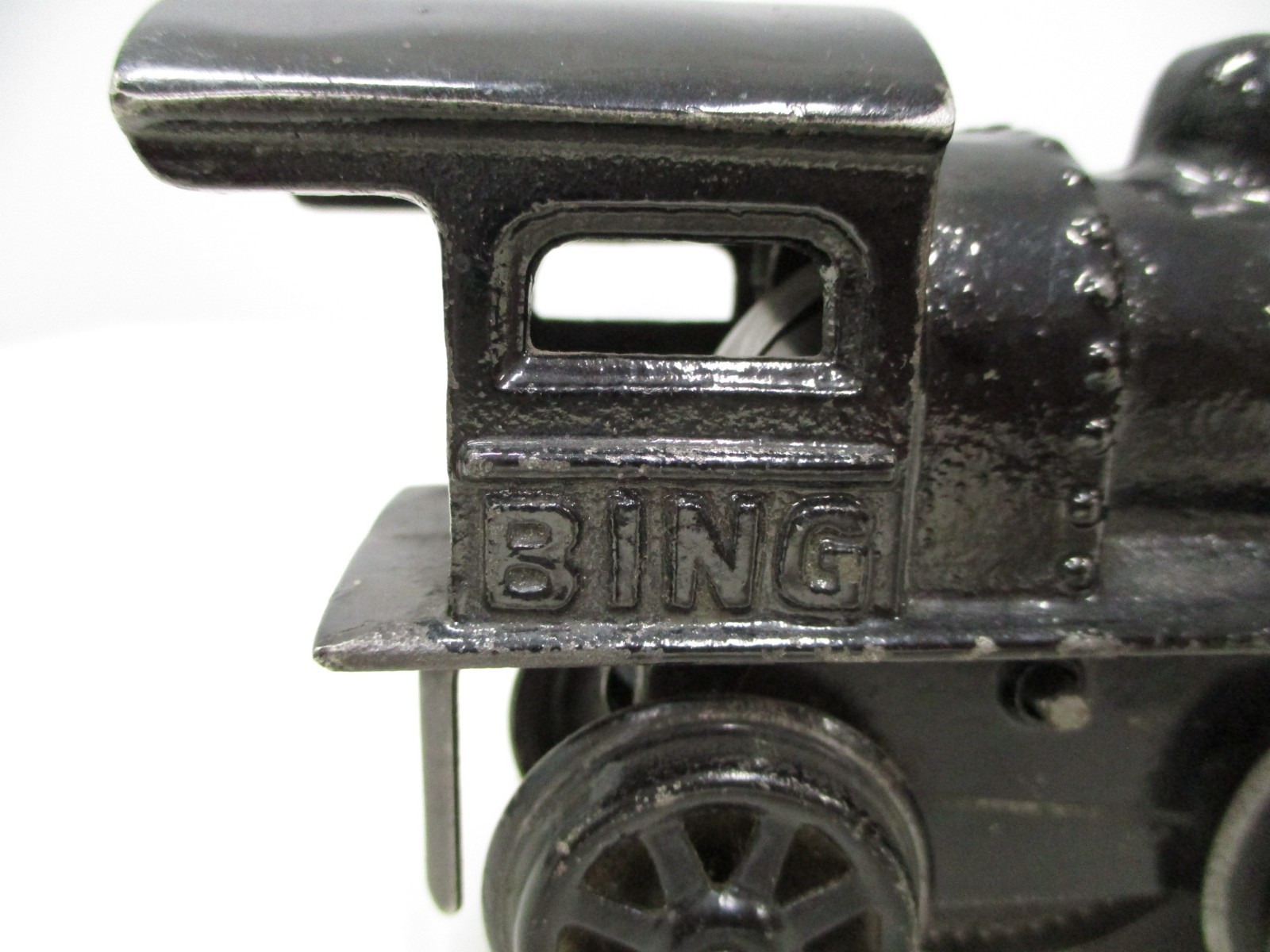Bing Cast Iron Loco Windup Black with Key Prewar Germany O gauge X8455