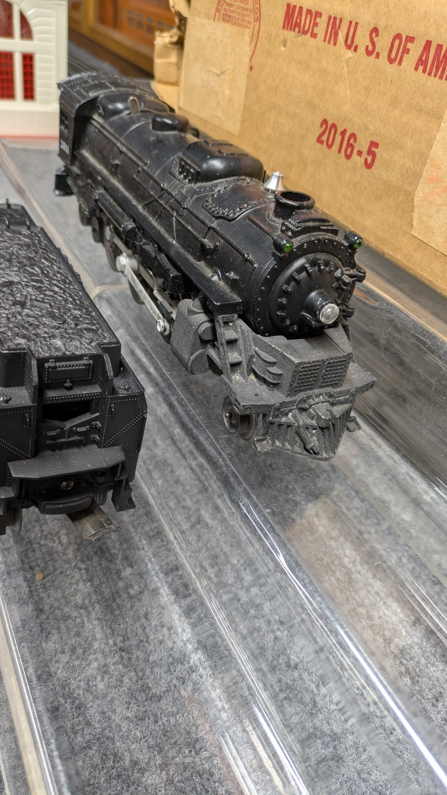 Lionel Postwar O Gauge 2016 Steam Locomotive & 6026W Tender – Tested