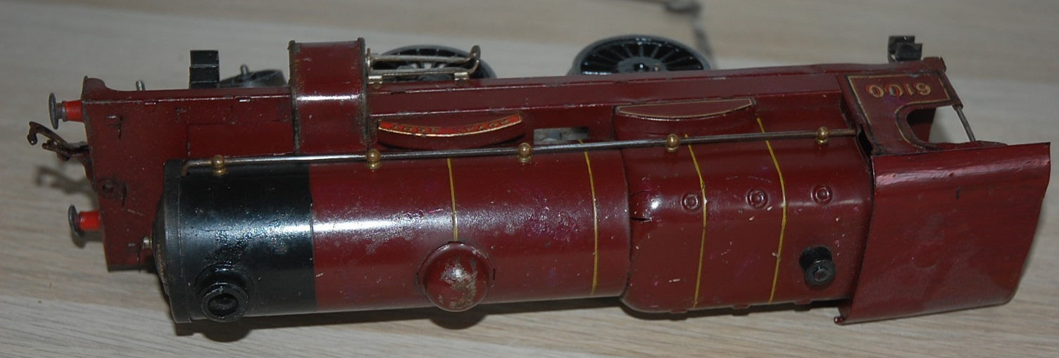 HORNBY O GAUGE CLOCKWORK No 3C ‘ROYAL SCOT’ LOCOMOTIVE IN RED LMS LIVERY