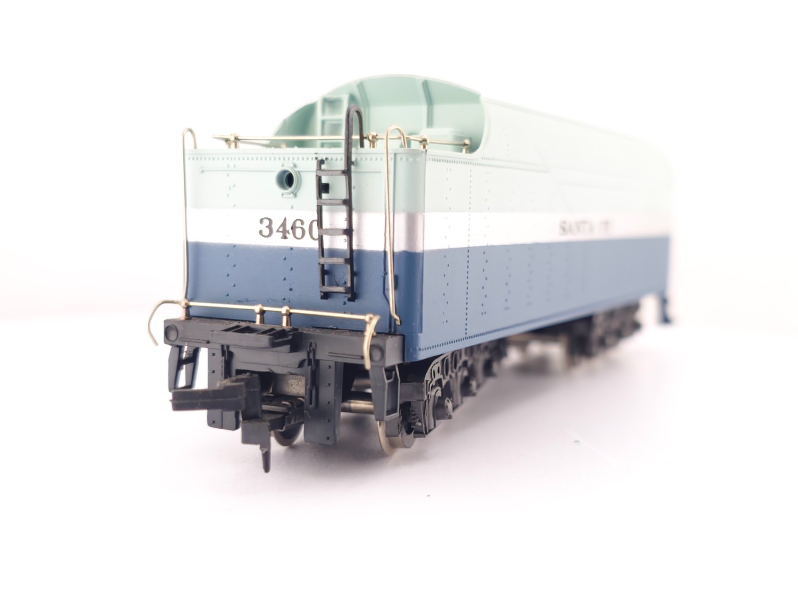 *READ* AHM HO 5196-B Santa Fe Blue Goose 4-6-4 Hudson Steam Locomotive 3460 #2